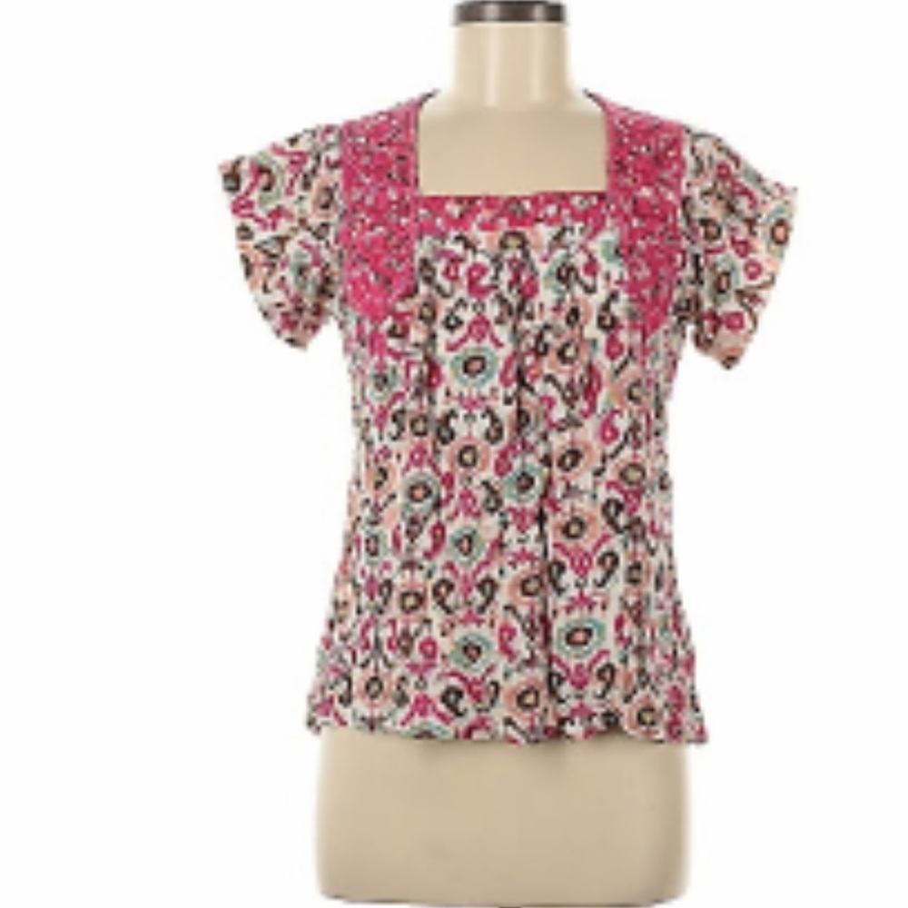 Solitaire short sleeve blouse